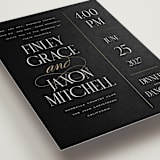 "Unite" - Customizable Foil-pressed Wedding Invitations in White by Leah Bisch.