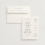 "Unite" - Wedding Invitations in Opal by Leah Bisch - Invitation with Envelope