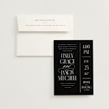 "Unite" - Customizable Foil-pressed Wedding Invitations in White by Leah Bisch.