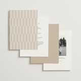 "Modern Corner" - Wedding Invitations in Linen by Kelly Schmidt - Back of Card Options
