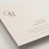 "Modern Corner" - Wedding Invitations in Linen by Kelly Schmidt - Detail