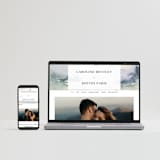 "Mountain" - Wedding Invitations in Latte by Lori Wemple - FREE Wedding Website