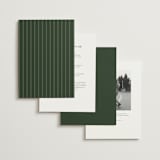 "Autumnal Arch" - Wedding Invitations in Leaf by Erin German - Back of Card Options
