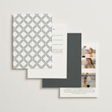"Chisel" - Wedding Invitations in Quartz by Kristie Kern - Back of Card Options