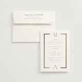 "Chisel" - Wedding Invitations in Quartz by Kristie Kern - Invitation with Envelope
