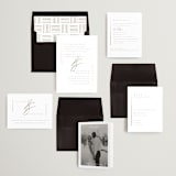 "Ampersand glam" - Wedding Invitations in Powder by Creo Study - Invitation Suite