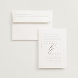 "Ampersand glam" - Wedding Invitations in Powder by Creo Study - Invitation with Envelope