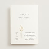 "Wildflower" - Wedding Invitations in Cotton by Jennifer Postorino - Front