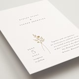 "Wildflower" - Wedding Invitations in Cotton by Jennifer Postorino - Detail