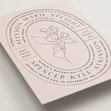 "Deco Band" - Wedding Invitations in Blush by Kindred Fields - Detail