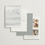 "Brushed Edge" - Wedding Invitations in Silk by Kelly Schmidt - Back of Card Options
