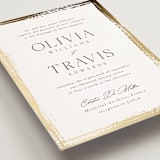 "Brushed Edge" - Wedding Invitations in Silk by Kelly Schmidt - Detail