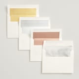 "Brushed Edge" - Wedding Invitations in Silk by Kelly Schmidt - Envelope Liner Options