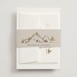 "Colorado" - Wedding Invitations in Earth by Mansi Verma - Assembled with Belly Band