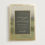 "Hillside" - Wedding Invitations in Graphite by Everett Paper Goods - Front