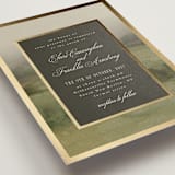 "Hillside" - Wedding Invitations in Graphite by Everett Paper Goods - Detail