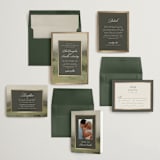 "Hillside" - Wedding Invitations in Graphite by Everett Paper Goods - Invitation Suite