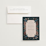 "Wedding birds" - Wedding Invitations in Onyx by Ana de Sousa - Invitation with Envelope