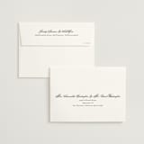 "Polished" - Wedding Invitations in Cotton by Jennifer Postorino - FREE Recipient Addressing