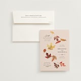 "Autumn Leafs" - Wedding Invitations in Autumn by Itsy Belle Studio - Invitation with Envelope