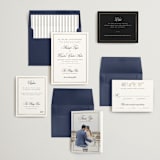 "Traditionalist" - Wedding Invitations in Snow by Sarah Brown - Invitation Suite