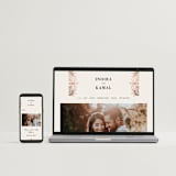"Regal Mehndi" - Wedding Invitations in Champagne Rose by Oma N. Ramkhelawan - FREE Wedding Website