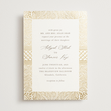 "Gilded Henna" - Wedding Invitations in Lily by Mansi Verma - Front