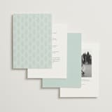 "Royal Wedding" - Wedding Invitations in Mint by Teju Reval - Back of Card Options