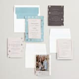 "Shraddha" - Wedding Invitations in Celestial by Deynaaz Daraei - Invitation Suite