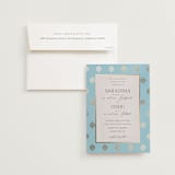 "Shraddha" - Wedding Invitations in Celestial by Deynaaz Daraei - Invitation with Envelope