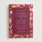 "Bright abstract" - Wedding Invitations in Sangria by Jessica Corliss - Front