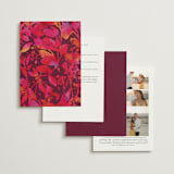"Bright abstract" - Wedding Invitations in Sangria by Jessica Corliss - Back of Card Options