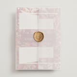 "Bright abstract" - Wedding Invitations in Sangria by Jessica Corliss - Assembled with Vellum Wrap and Wax Seal