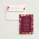 "Bright abstract" - Wedding Invitations in Sangria by Jessica Corliss - Invitation with Envelope