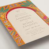 "Indian garden" - Wedding Invitations in Narangi by Creo Study - Detail