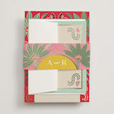 "Indian garden" - Wedding Invitations in Sindoor by Creo Study - Assembled with Belly Band