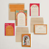 "Indian garden" - Wedding Invitations in Narangi by Creo Study - Invitation Suite