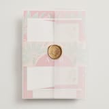 "Indian garden" - Wedding Invitations in Sindoor by Creo Study - Assembled with Vellum Wrap and Wax Seal