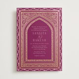 "Amber Palace" - Wedding Invitations in Garnet by Chris Griffith - Front