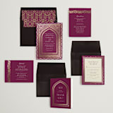 "Amber Palace" - Wedding Invitations in Garnet by Chris Griffith - Invitation Suite