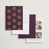 "Arunima" - Wedding Invitations in Plum by Randi Cirelli - Back of Card Options