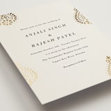 "Henna Stamp" - Wedding Invitations in Champagne by Oma N. Ramkhelawan - Detail