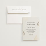 "Henna Stamp" - Wedding Invitations in Champagne by Oma N. Ramkhelawan - Invitation with Envelope