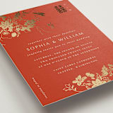 "Abstract Flora" - Wedding Invitations in Lava by Stellax Creative - Detail