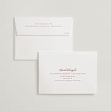 "Double Peony" - Wedding Invitations in Ruby by Janean Hinger - FREE Recipient Addressing