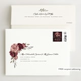 "Verdigris" - Wedding Invitations in Rose by Susan Moyal - FREE Recipient Addressing