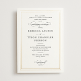 "Eloquence" - Wedding Invitations in Snow by Kimberly FitzSimons - Front