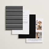 "Eloquence" - Wedding Invitations in Snow by Kimberly FitzSimons - Back of Card Options