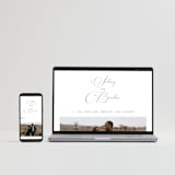 "Eloquence" - Wedding Invitations in Snow by Kimberly FitzSimons - FREE Wedding Website