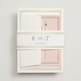"Eloquence" - Wedding Invitations in Snow by Kimberly FitzSimons - Assembled with Belly Band